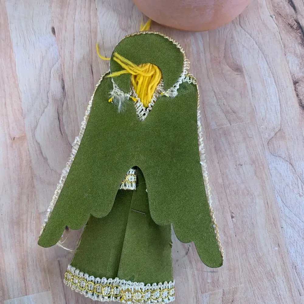 Vintage 1970s Craft Angel Christmas Tree Tropper